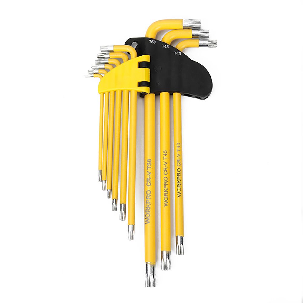 LLAVES TORX LARGAS DE SEGURIDAD, JUEGO DE 9 PIEZAS - Imagen 2