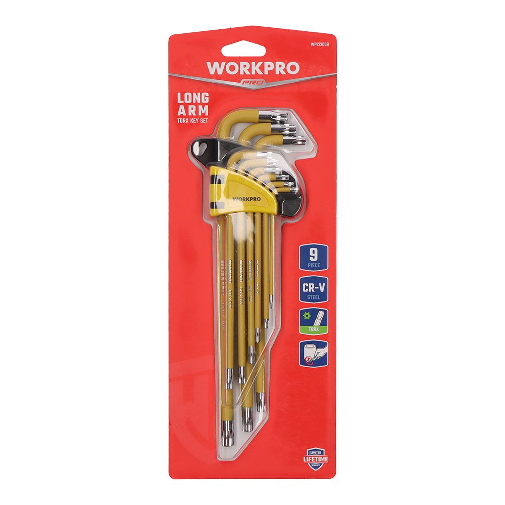 LLAVES TORX LARGAS DE SEGURIDAD, JUEGO DE 9 PIEZAS - Imagen 4