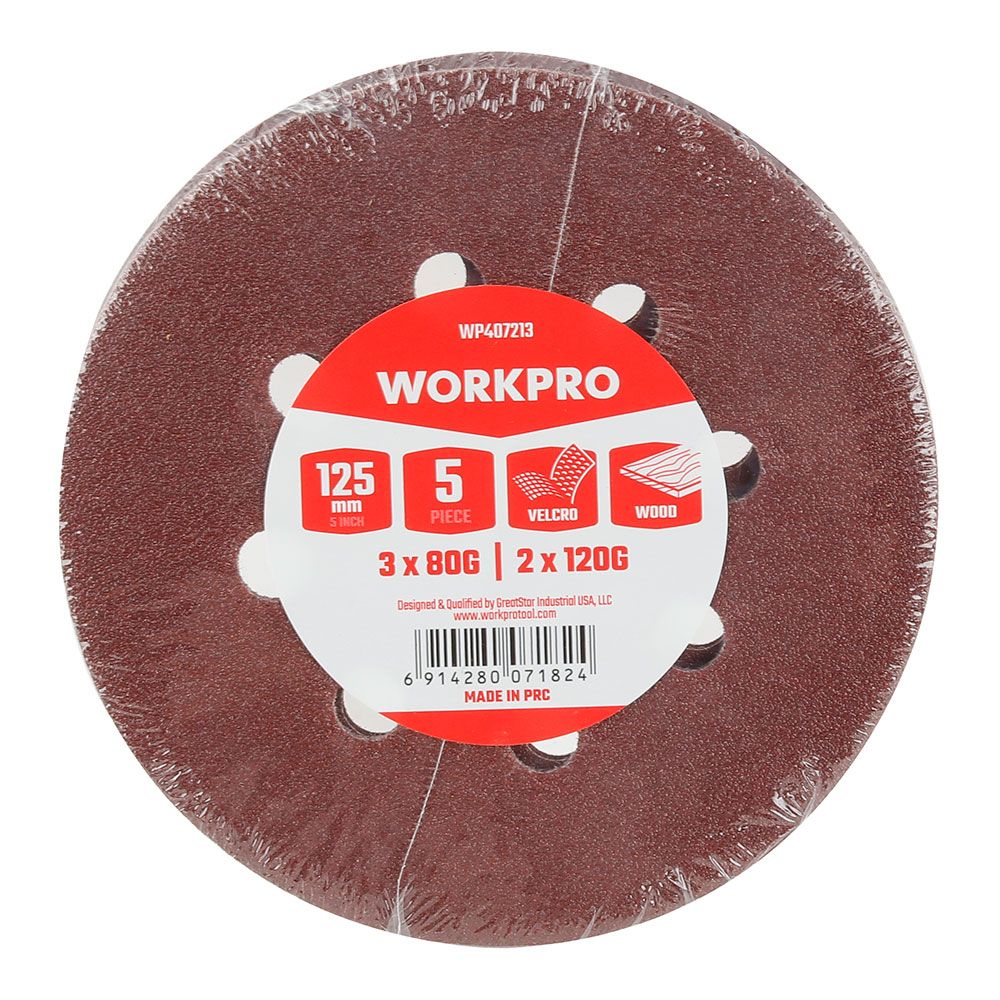 DISCOS ADHESIVOS DE LIJA Ø125 mm, 5 uds - Imagen 2