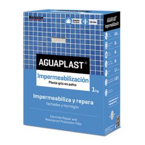 IMPERMEABILIZANTE PARA FACHADAS Y HORMIGÓN PLASTE EN POLVO GRIS 1 kg