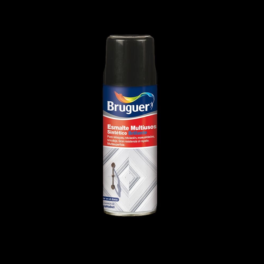 ESMALTE SINTÉTICO MULTIUSO SPRAY NEGRO BRILLANTE 400 ml