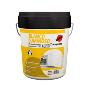 PINTURA PLÁSTICA ACRÍLICA ESTIRENADA INTERIOR, BLANCO MATE, 4 l