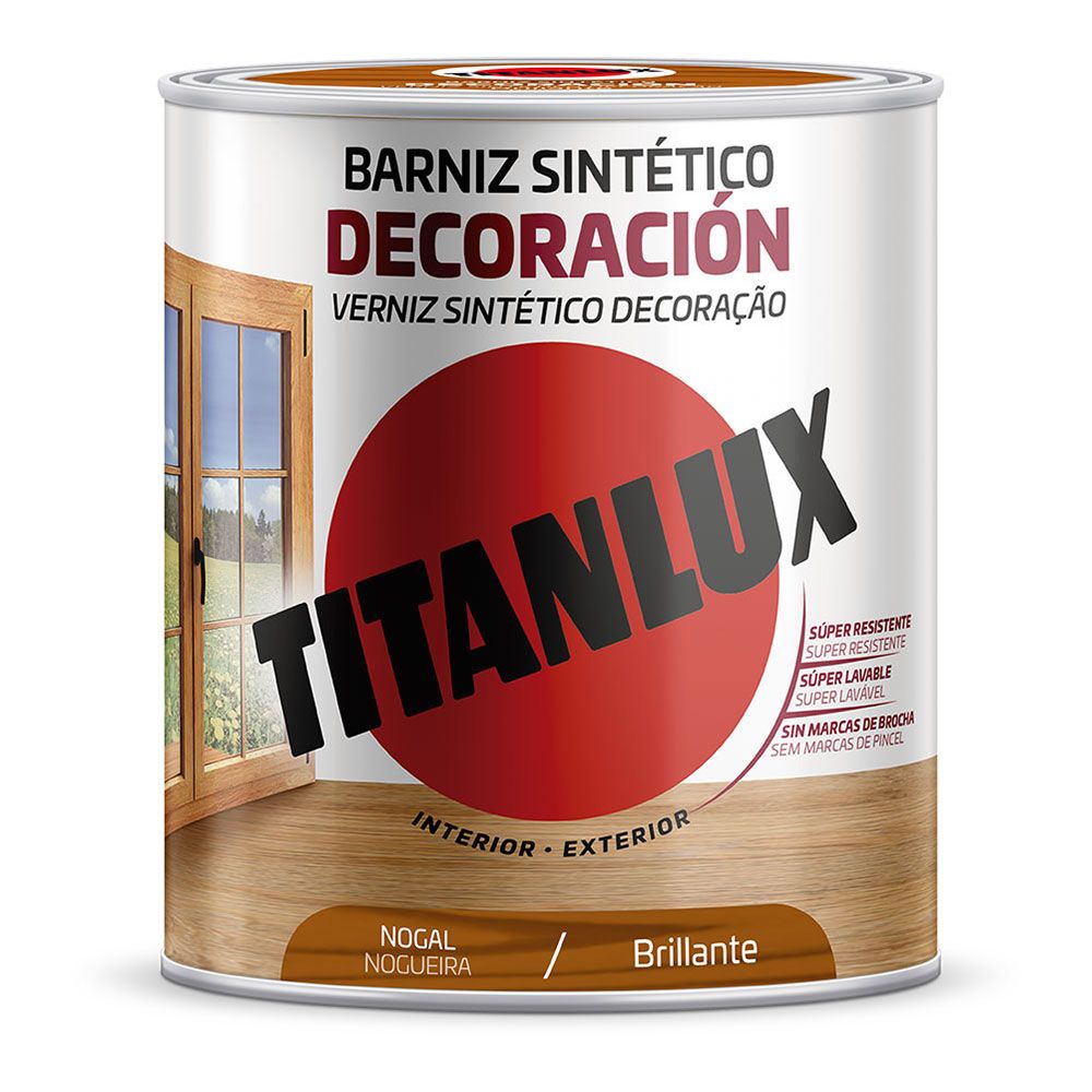 BARNIZ SINTÉTICO DECORACIÓN NOGAL BRILLANTE 250 ml