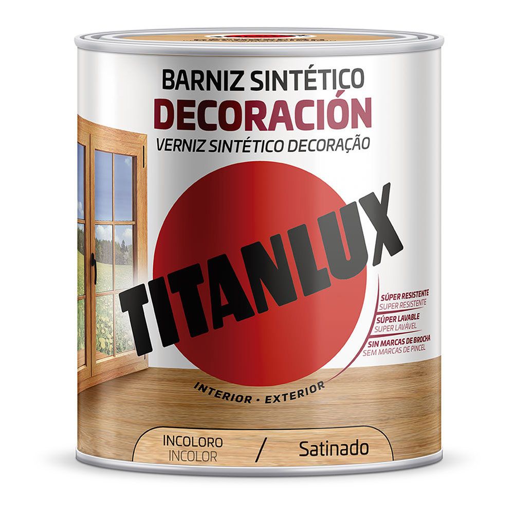 BARNIZ SINTÉTICO DECORACIÓN INCOLORO SATINADO 4 L