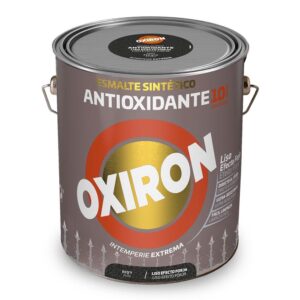 ESMALTE SINTÉTICO METÁLICO ANTIOXIDANTE NEGRO LISO EFECTO FORJA 4 L