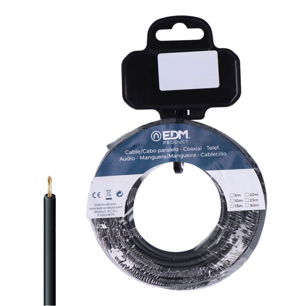 CARRETE CABLECILLO H07Z1-K 4,00 mm² NEGRO, 20 m