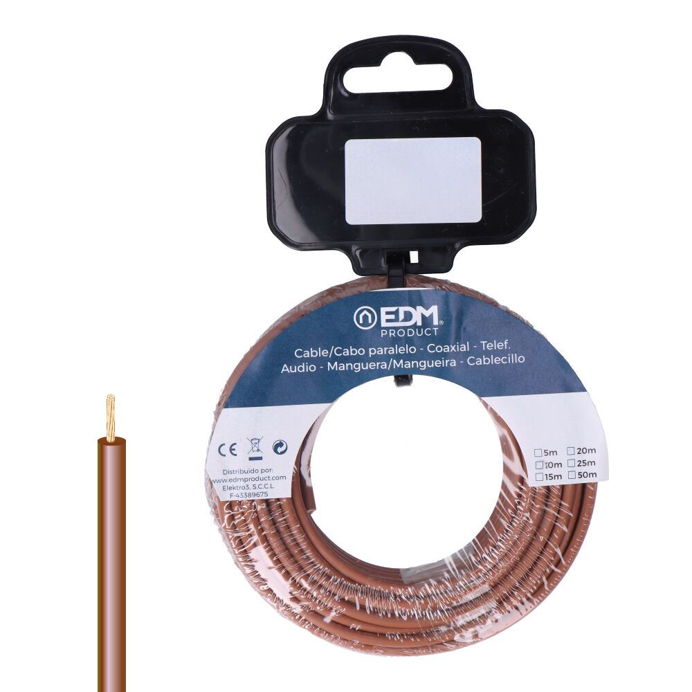 CARRETE CABLECILLO H07Z1-K 6,00 mm² MARRÓN, 10 m