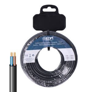 CARRETE MANGUERA PLANA H03VV-F 2 x 0,75 mm² NEGRA, 5 m
