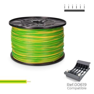 CABLECILLO H05V-K 1,50 mm² BICOLOR, 1000 m. (BOBINA GRANDE)