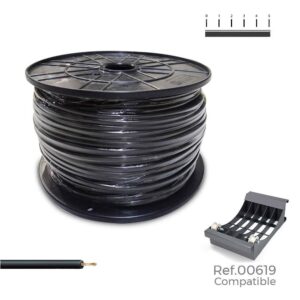 CABLECILLO H07V-K 2,50 mm² NEGRO, 800 m. (BOBINA GRANDE)