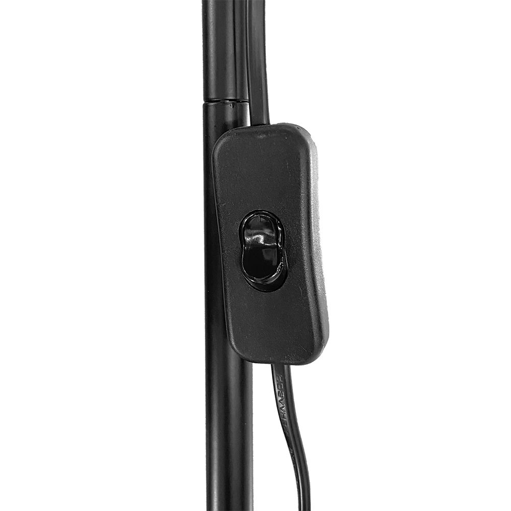 LÁMPARA DE PIE MODELO MIAMI COLOR NEGRO E27 60 W EDM - Imagen 2