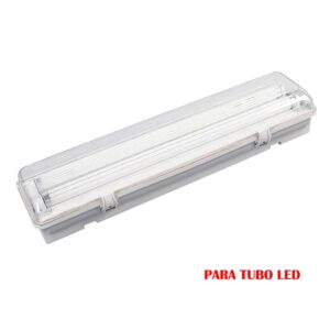 PANTALLA FLUORESCENTE ESTANCA PARA TUBO DE LED 2 x 22 w (EQ. 58 w) 220 V IP65 155 cm