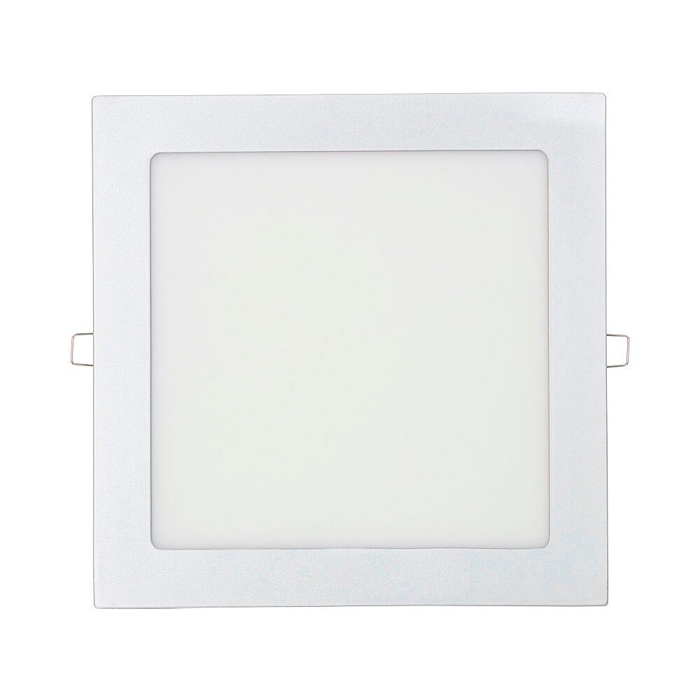 DOWNLIGHT LED EMPOTRABLE CUADRADO 20 W LUZ FRIA 6400 K 1500 lm CROMADO 22 x 22 cm - Imagen 2