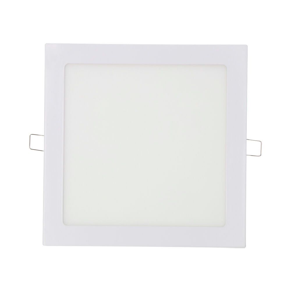DOWNLIGHT LED EMPOTRABLE CUADRADO 20W LUZ DIA 4000 K 1500 lm COLOR CROMADO 22 x 22 cm - Imagen 2