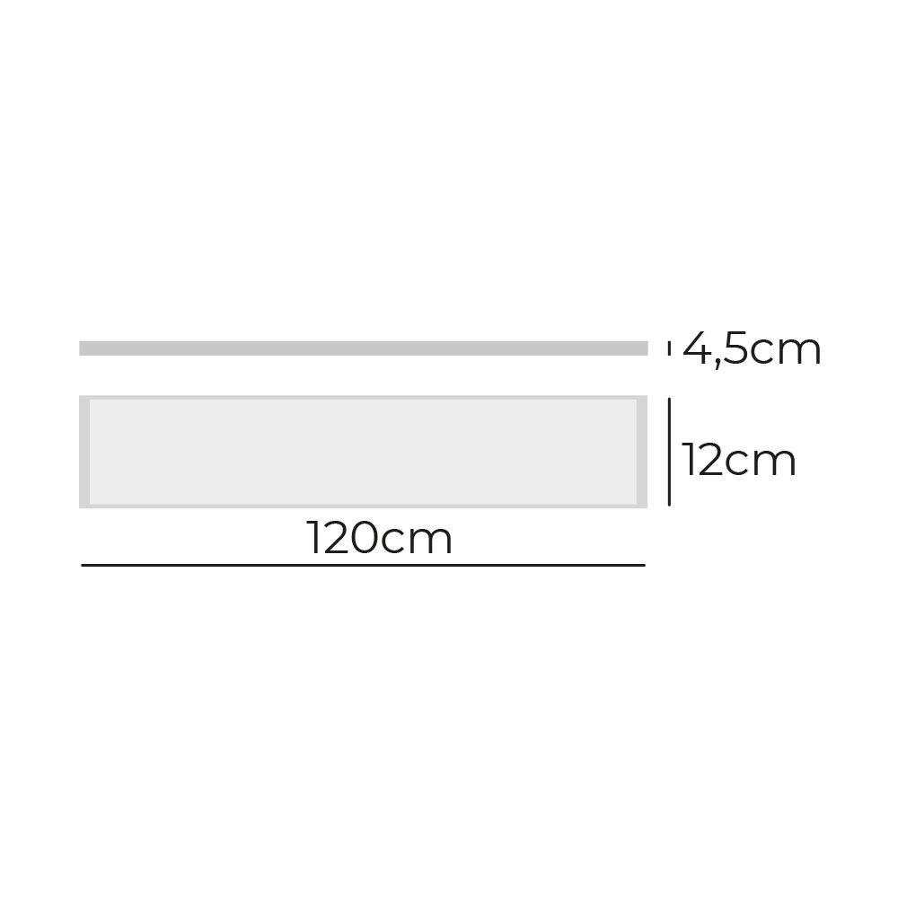 REGLETA LED 48 W 4000 K LUZ DIA 4800 lm 12 x 120 x 4,5 cm - Imagen 2