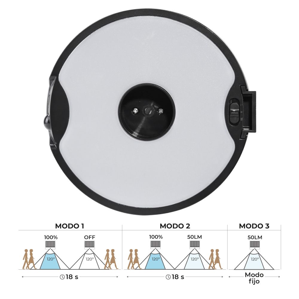 APLIQUE SOLAR - ESTACA 4W 500 LM EDM - Imagen 3