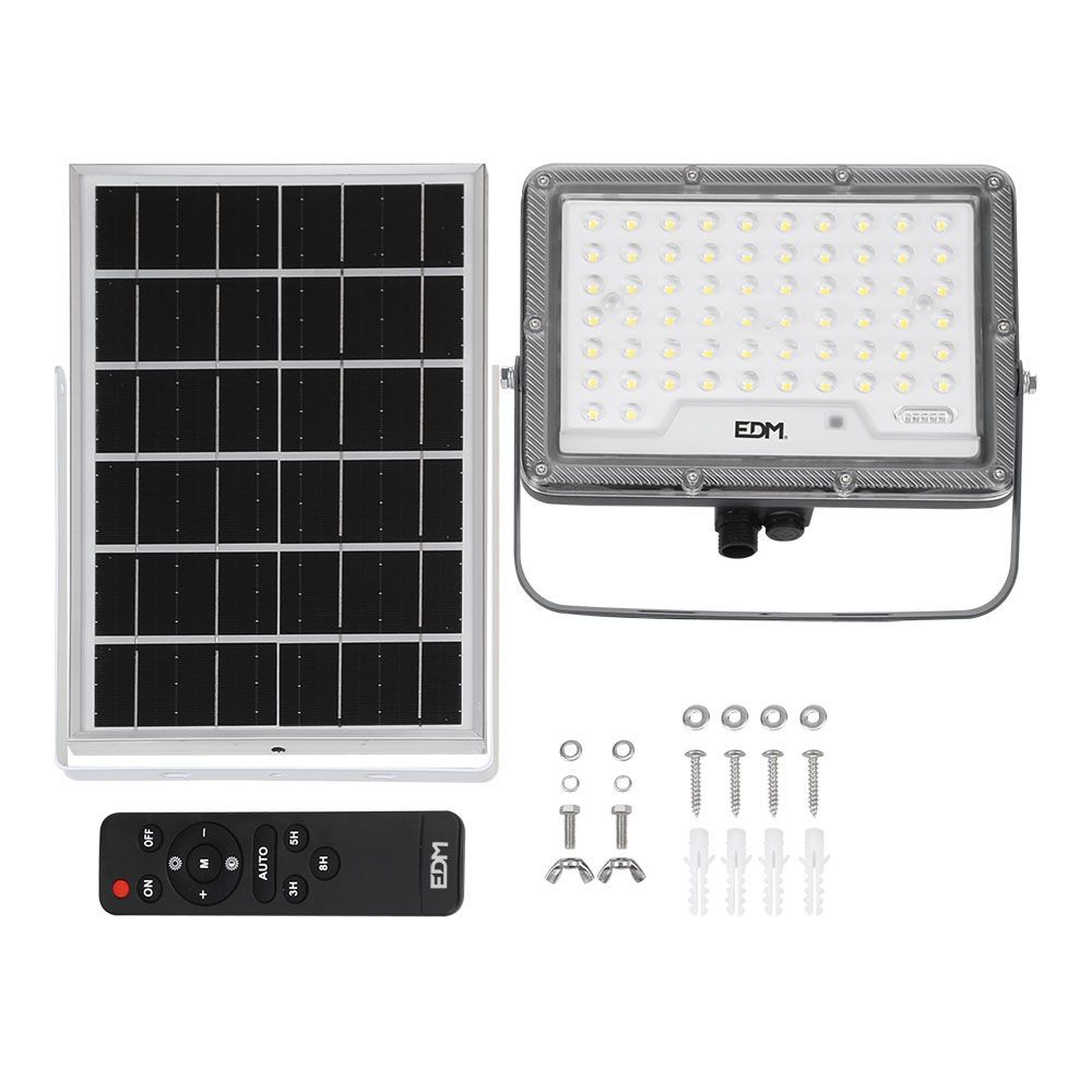 FOCO PROYECTOR SOLAR SLIM 300 W 2500 lm 6500 K LUZ FRÍA - Imagen 4