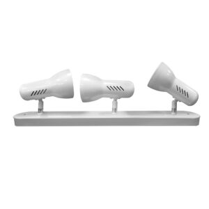 FOCO 3 ELEMENTOS MODELO GALAXY E27 60 W (BOMBILLA NO INCLUIDA) COLOR BLANCO,57 x 8 x 13,7 cm