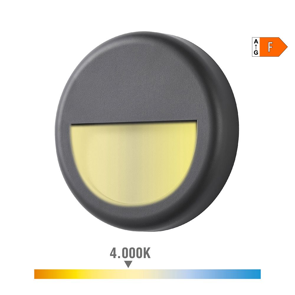 APLIQUE LED REDONDO 6 W 570 lm 4000 K LUZ DIA IP65 Ø14 x 2,8 cm - Imagen 2