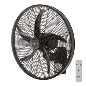 VENTILADOR PARED MANDO A DISTANCIA, NEGRO, POTENCIA 100 W, 64,7 dB, ASPAS Ø45 cm
