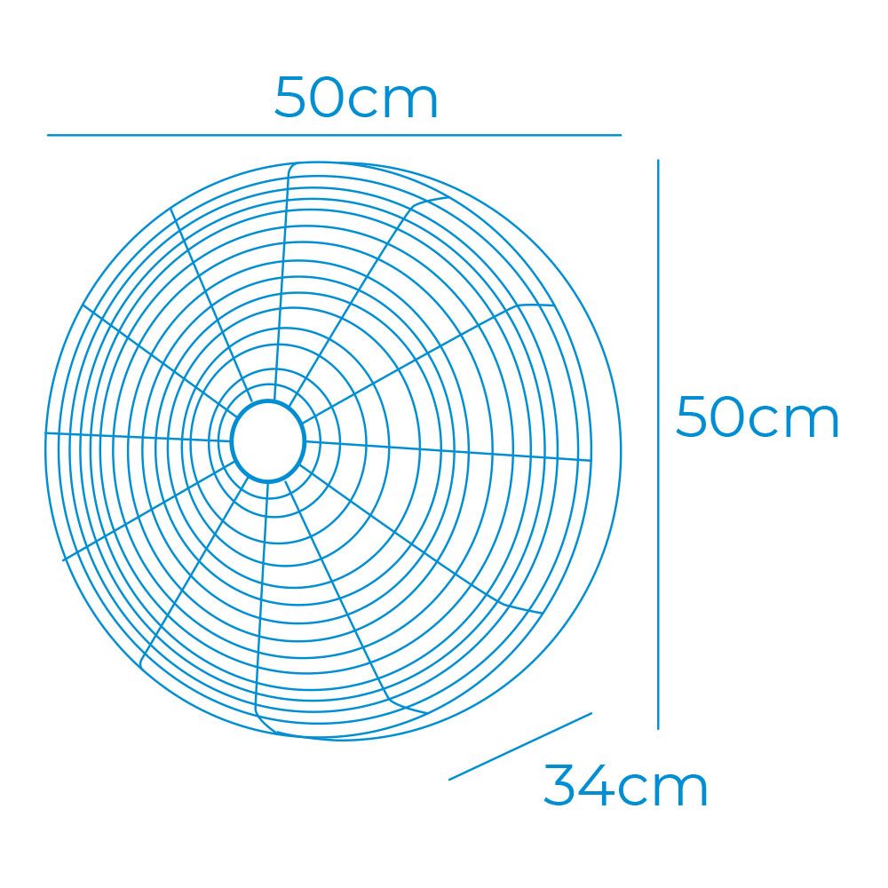 VENTILADOR PARED MANDO A DISTANCIA, NEGRO, POTENCIA 100 W, 64,7 dB, ASPAS Ø45 cm - Imagen 2