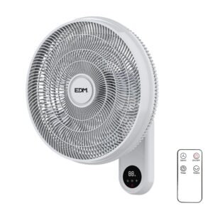 VENTILADOR PARED MANDO A DISTANCIA, BLANCO, POTENCIA 55 W, 57,24 dB, ASPAS Ø40 cm