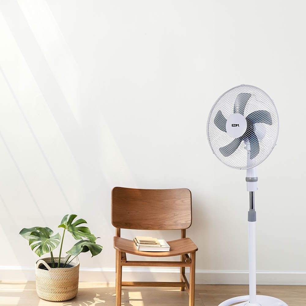 VENTILADOR 3 EN 1, BLANCO, POTENCIA 45 W, ASPAS Ø40 cm, ALTURA REGULABLE 107-133 cm - Imagen 6