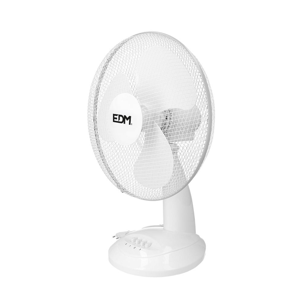 VENTILADOR DE SOBREMESA BLANCO: 35W, 53,4 dB, ASPAS: Ø30 x 48 cm - Imagen 2