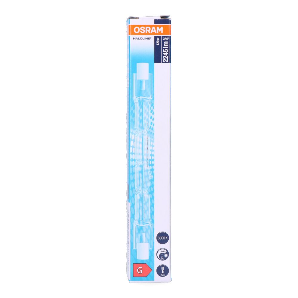 BOMBILLA HALOGENA LINEAL 118 mm HALOLINE 120 W 220 V - Imagen 2