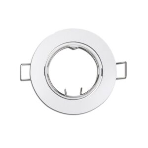 ARO HALOGENO METÁLICO. OSCILANTE. COLOR BLANCO. Ø8,4cm