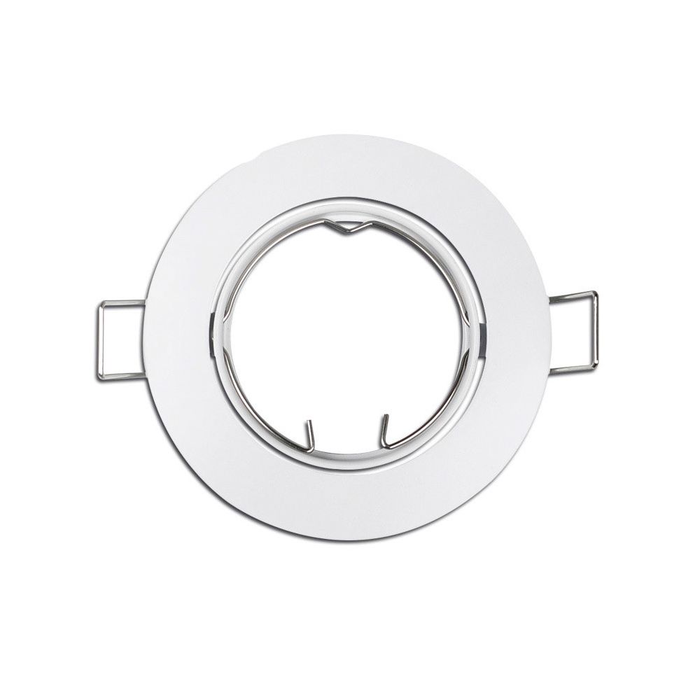 ARO HALOGENO METÁLICO. OSCILANTE. COLOR BLANCO. Ø8,4cm