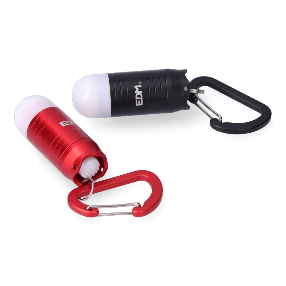 LINTERNA LED LLAVERO NANOKEY, CON MOSQUETON, 3xLR44 INCLUIDAS, COLORES SURTIDOS - Imagen 3