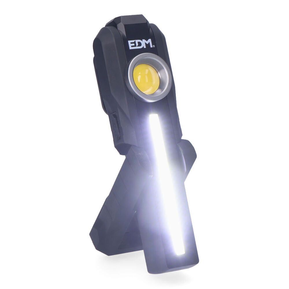 LINTERNA LED DE TRABAJO TRUE WORK COB 5 W 200lm + 200lm + SPOT SUPERIOR 50lm, RECARGABLE - Imagen 4