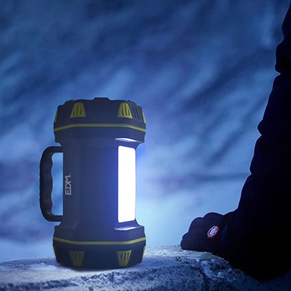 LINTERNA LED DE MANO TITAN GUARD, RECARGABLE, 3 PUNTOS DE LUZ - Imagen 10