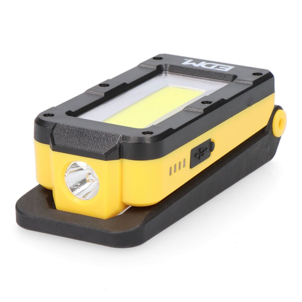 LINTERNA DE TRABAJO LED RECARGABLE CON BASE BASCULANTE - Imagen 4