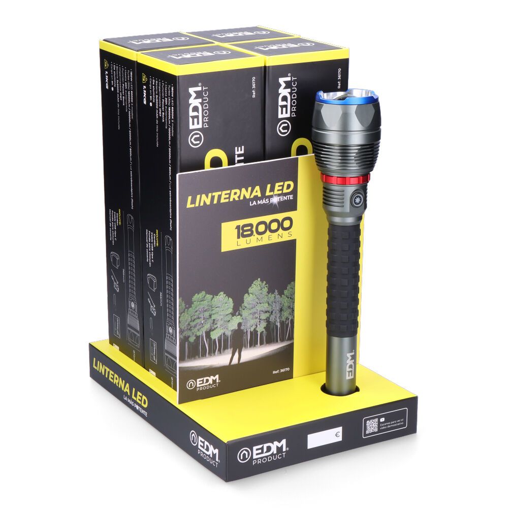 LINTERNA LED DE LARGO ALCANCE 18000 lm - Imagen 10