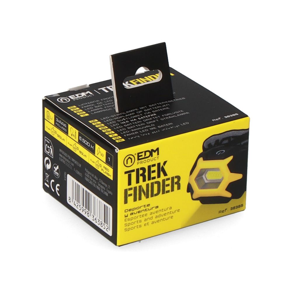 LINTERNA LED FRONTAL TREK FINDER, 1 W 120 lm, 3xAAA (PILAS INCLUIDAS) - Imagen 5
