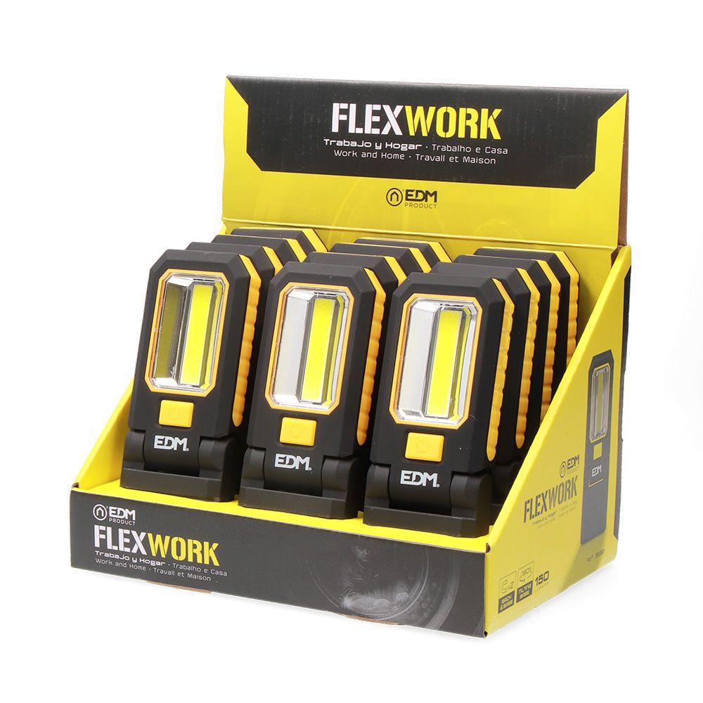 LINTERNA LED XL FLEX WORK 150 lm + 3 MINI LED 7 lm, CON GANCHO + IMAN 3xAAA (INCLUIDAS) - Imagen 6
