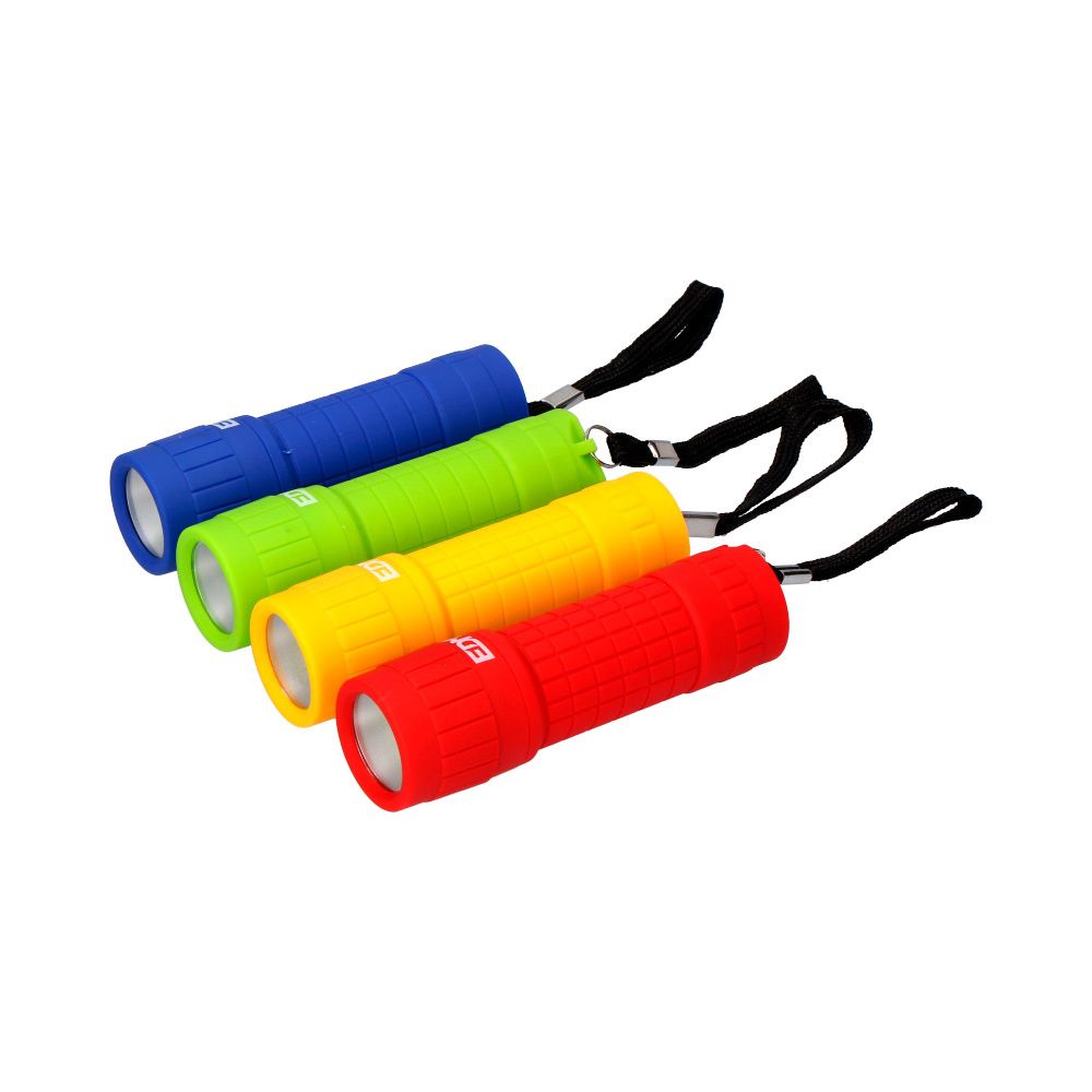 MINI LINTERNA LED COB TRAIL GRIP 60 lm 0,5 W, 3xAAA INCLUIDAS, COLORES SURTIDOS, Ø30 x 96 mm