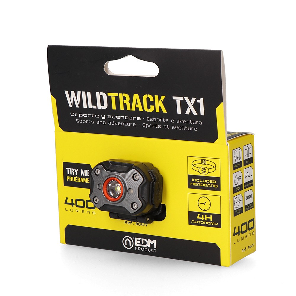 LINTERNA LED FRONTAL WILDTRACK TX1 RECARGABLE 8W 400 lm - Imagen 6