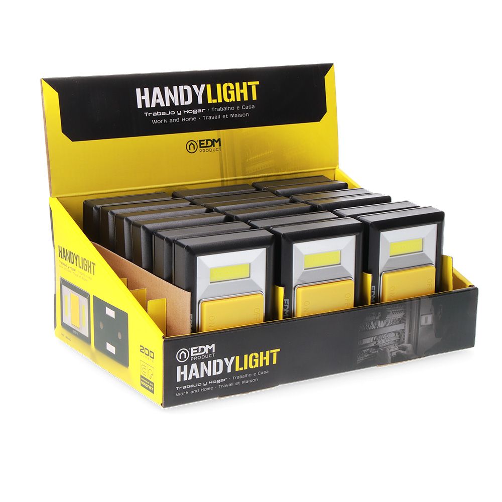 LINTERNA LED HANDY LIGHT, BASE ADHESIVA/IMANTADA 200 lm 4xAAA (INCLUIDAS) - Imagen 4