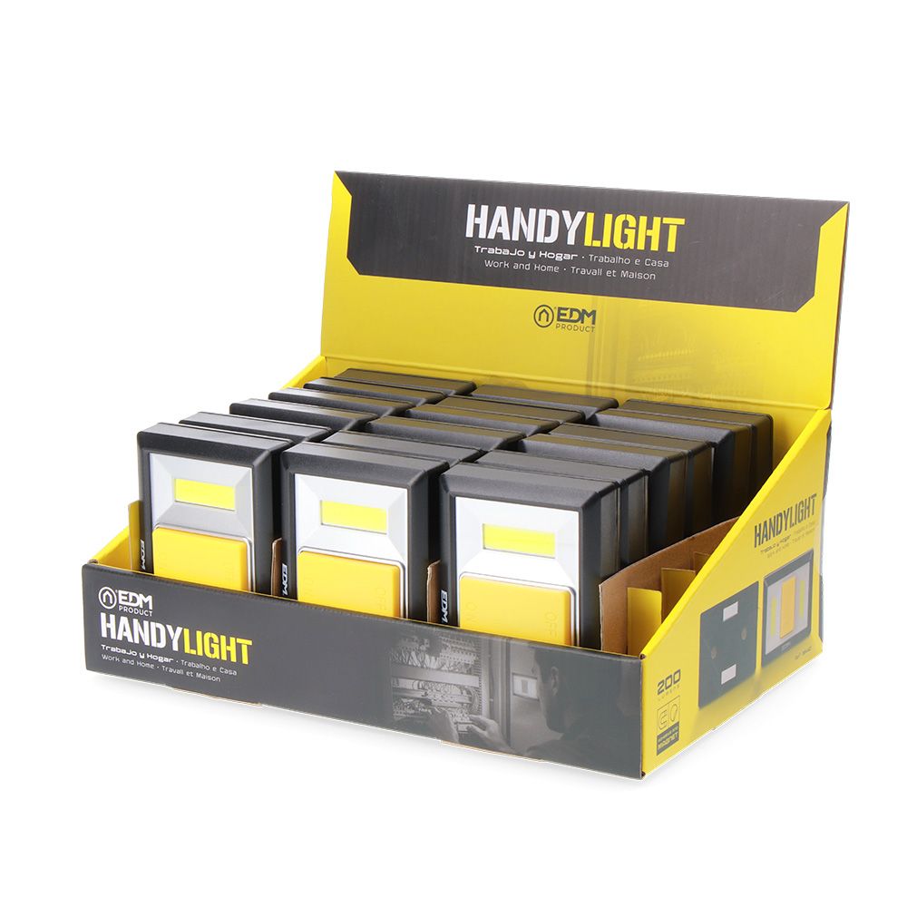 LINTERNA LED HANDY LIGHT, BASE ADHESIVA/IMANTADA 200 lm 4xAAA (INCLUIDAS) - Imagen 5