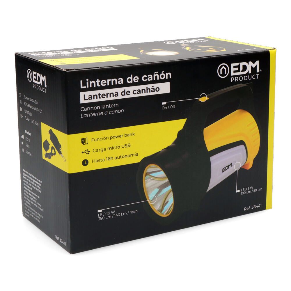 LINTERNA LED TITAN FORCE MULTIFUNCION RECARGABLE + POWERBANK 10 W 350 lm - Imagen 6