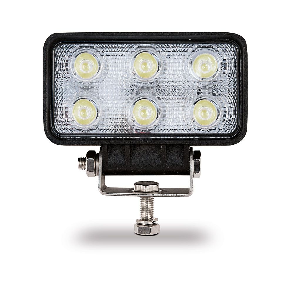 FARO DE TRABAJO RECTANGULAR 6 LED, 1200 lm, 18W, 10 - 30V