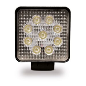 FARO DE TRABAJO CUADRADO 9 LEDS, 2150 Im, 27W, 10 - 80V