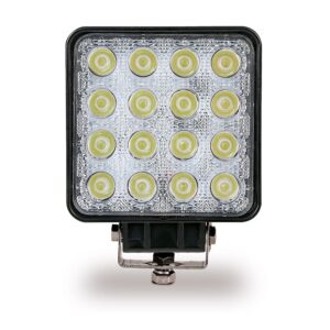 FARO DE TRABAJO CUADRADO 16 LEDS, 3500 Im, 48W, 10 - 48V
