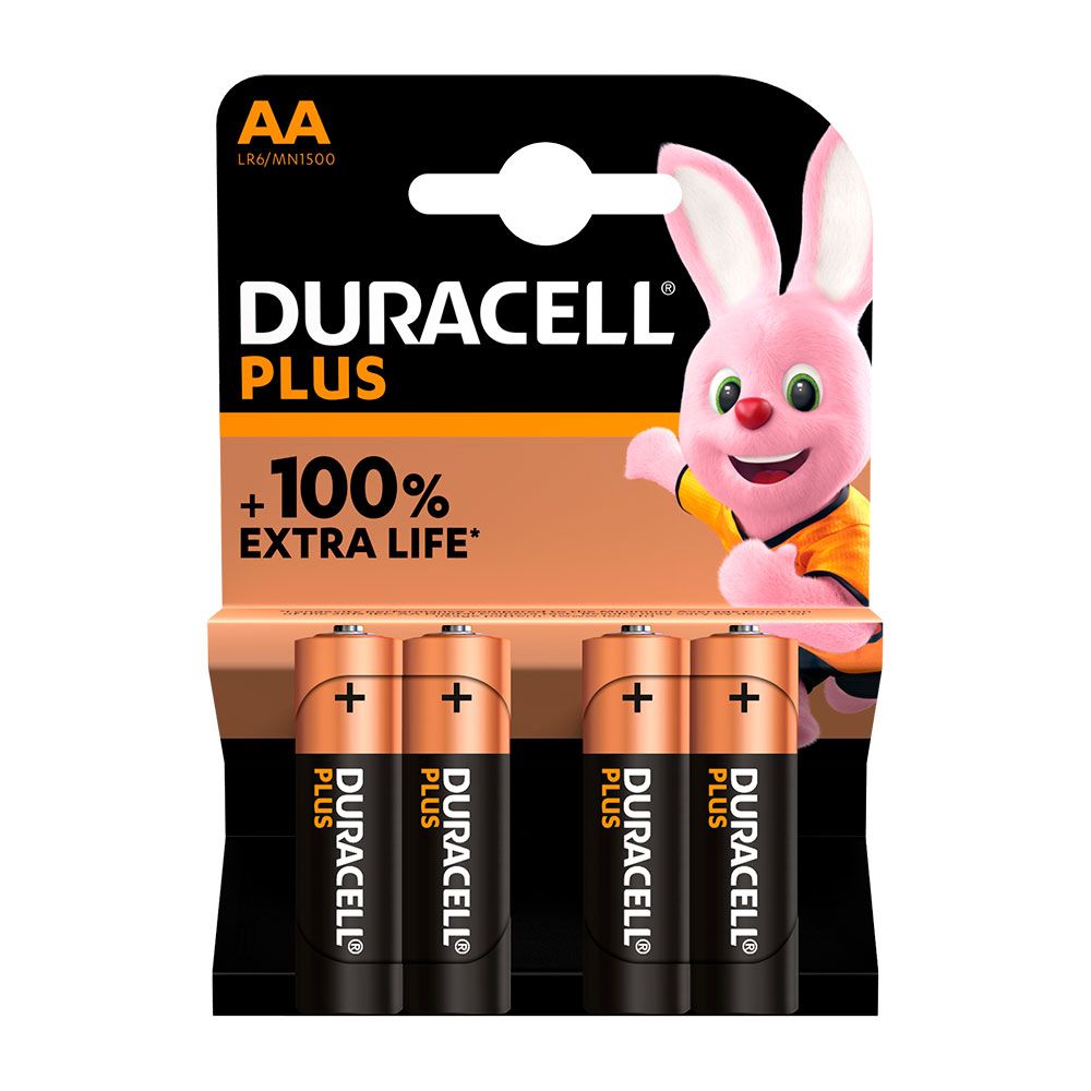 PILA ALKALINA PLUS POWER AA - LR06 1,5V (BLISTER 4 unid.) Ø14,5 x 50,5 mm