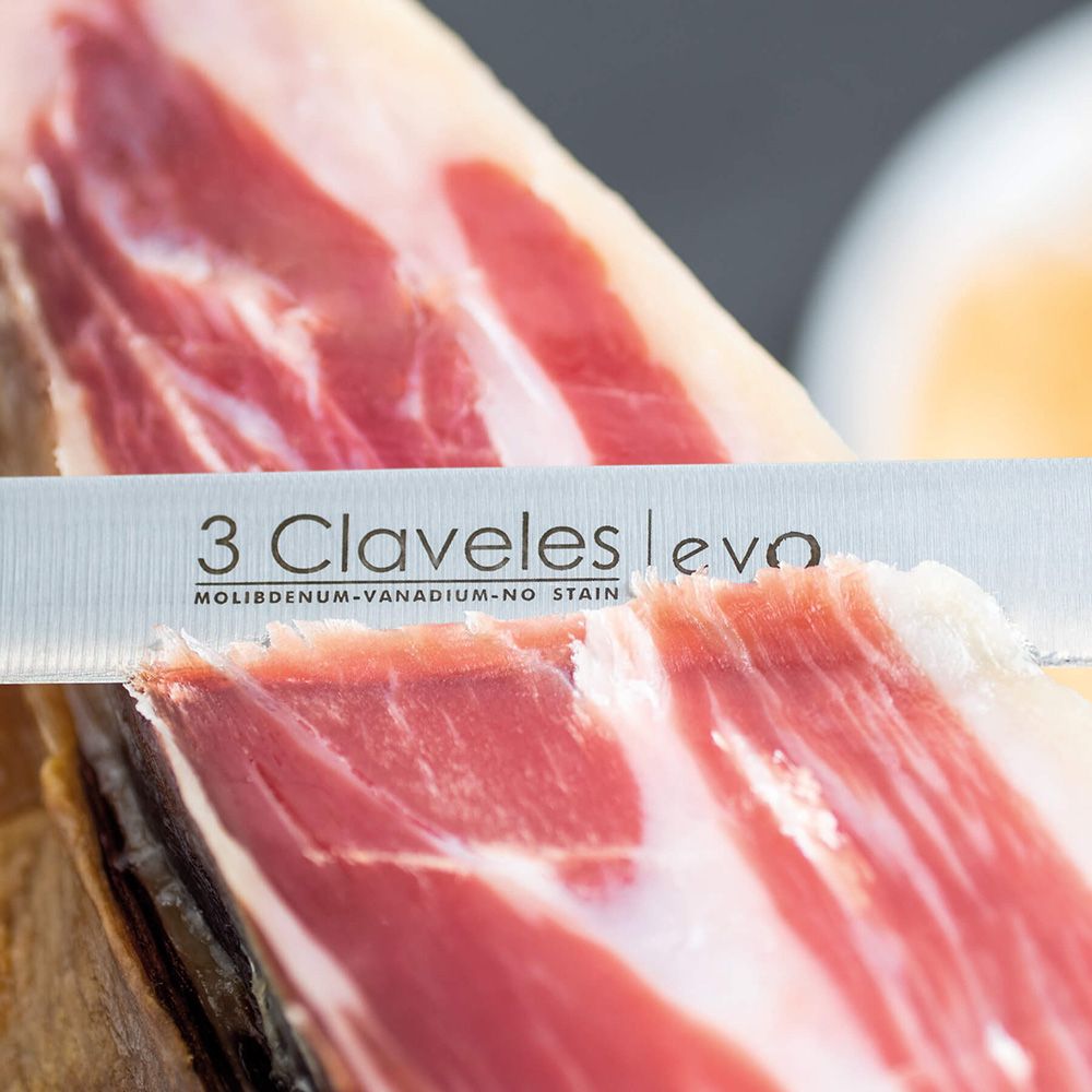 CUCHILLO JAMONERO EVO 25 cm + CHAIRA - Imagen 3