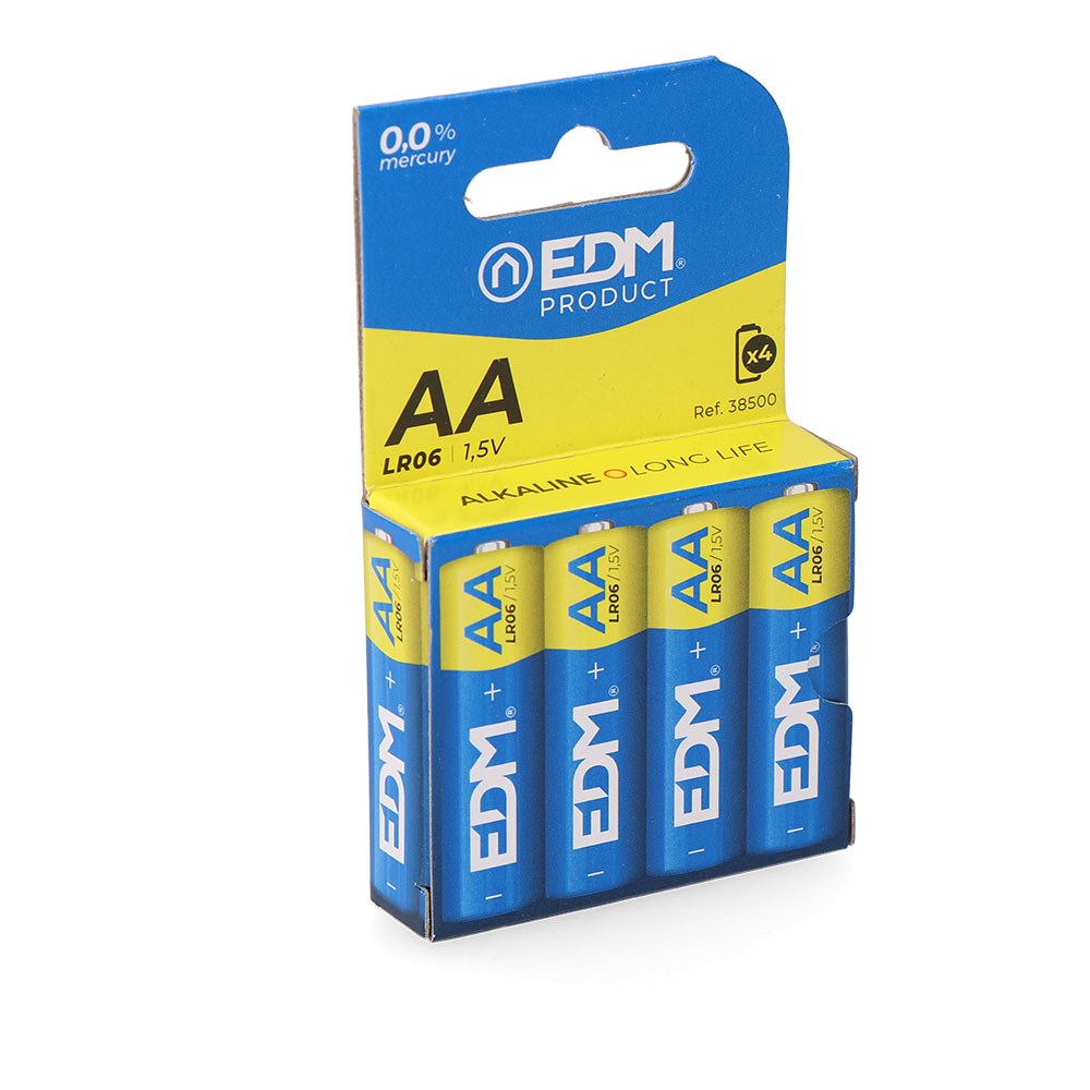 PILA ALKALINA POWER LIFE AA - LR06 1,5V Ø14,5 x 50,5 mm, BLISTER 4 uds