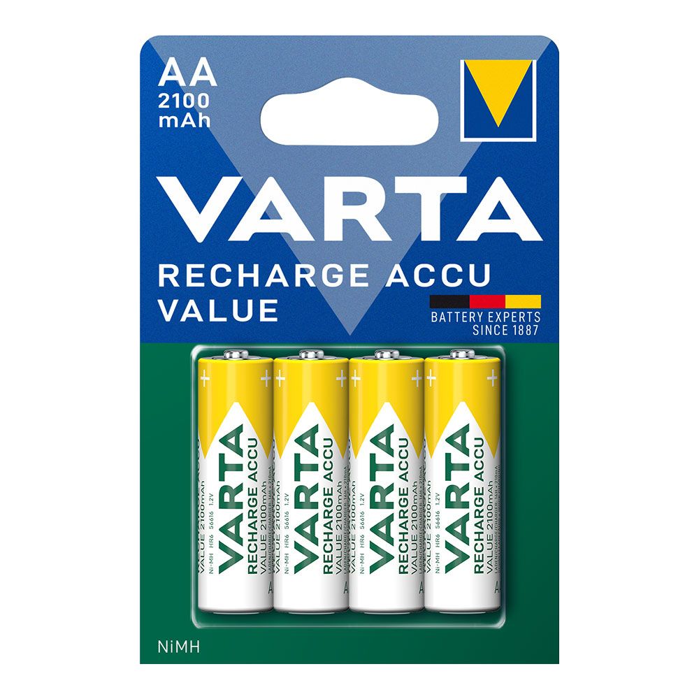 PILA RECARGABLE ACCU AA - HR6 2100 mA (BLISTER 4 uds) Ø14,5 x 50,5 mm